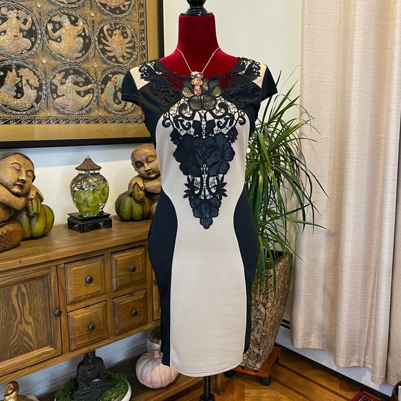 Cocktail Bodycom Mini Dress - Picture 1 of 5